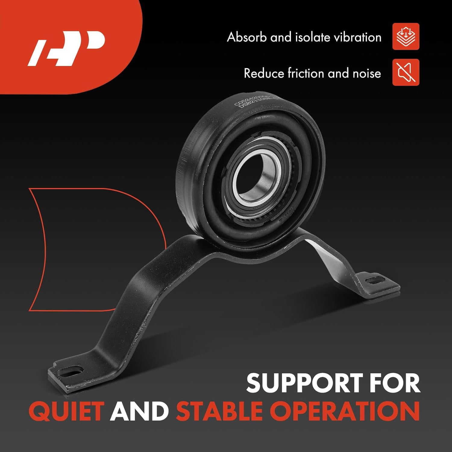 A-Premium Rear Drive Shaft Center Support Bearing Compatible with Audi A6 Quattro 2000 2001, AWD, Manual Transmission, Replace# 4B0521106E, 4B0521101M, Driveshaft Carrier Bearing