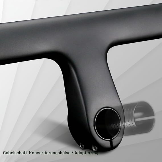 RXL SL Handlebar Road Bike Carbon 1-1/4 Inch Carbon Integrated Handlebar 400 x 90 mm Road bike handlebar 31.8 mm carbon UD matte internal routing drop bar 1-1/8 inch