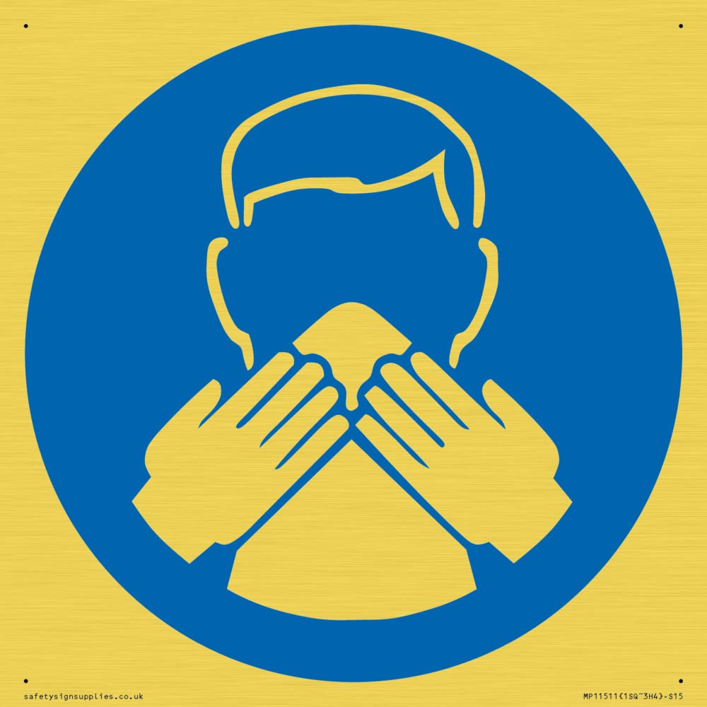 Custom Mandatory: Use a tissue Sign - 150x150mm - S15