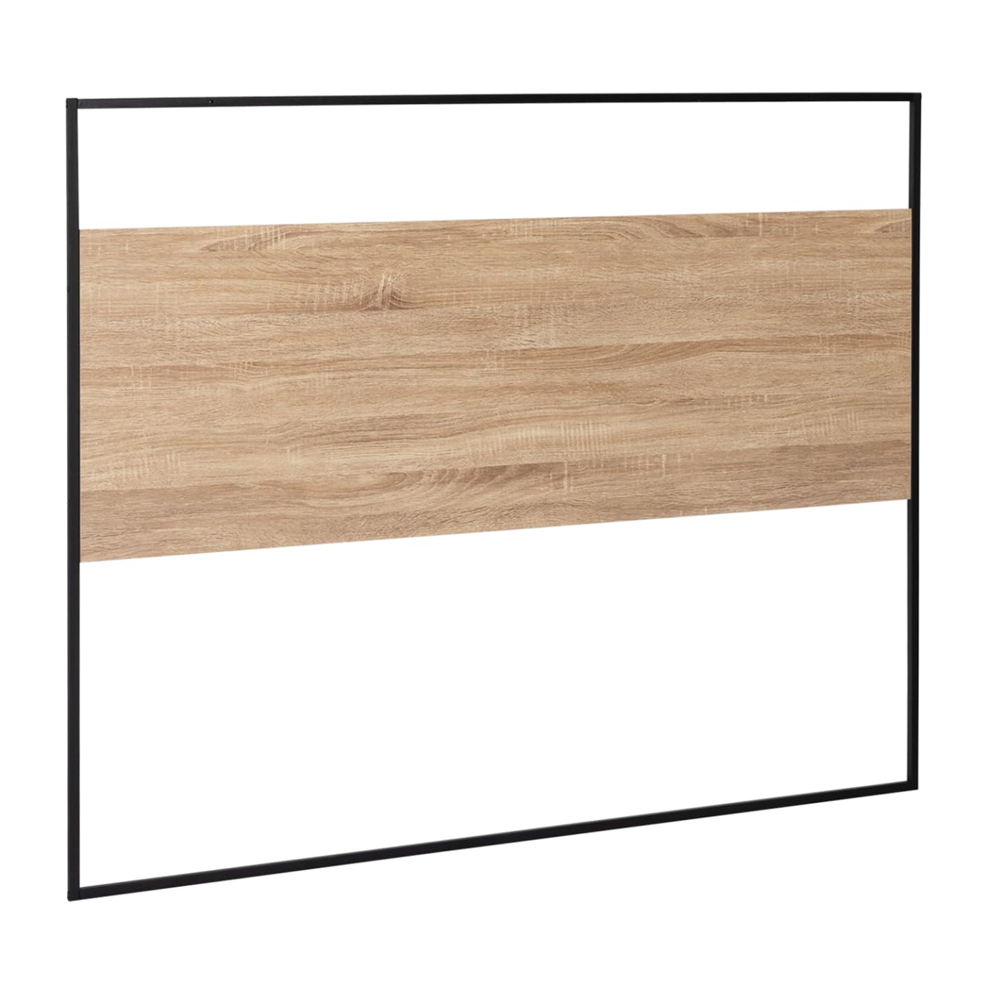 IDMarket - Tête de lit avec Fixations murales Detroit 145 cm Bois et métal Noir Design Industriel