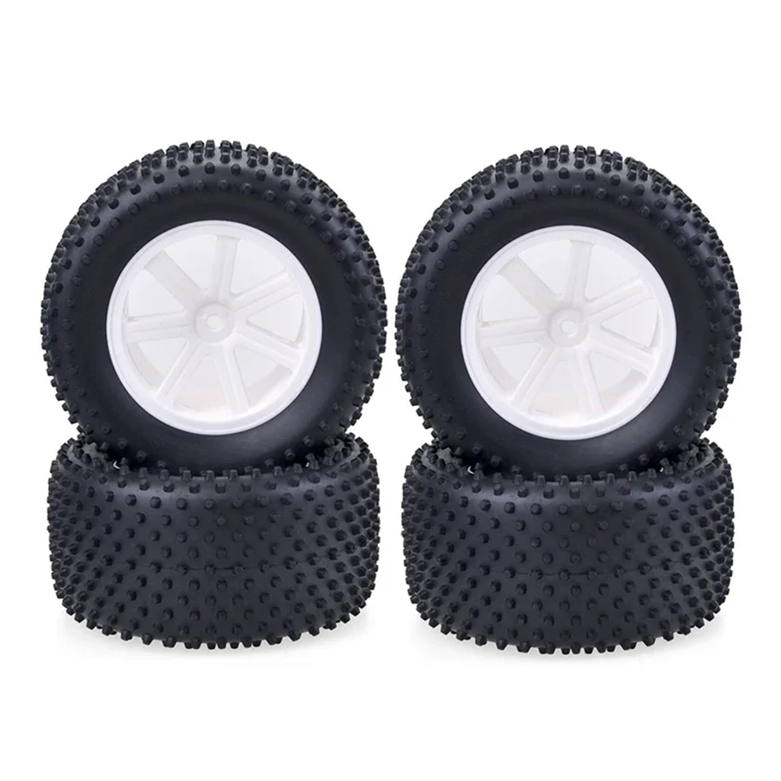 Compatible con HSP 4 Piezas para Desert Truck 110MM RC Neumáticos De Esponja De Goma Llanta Ruedas 12mm para Cubo Hex 1/10 RC Coche Todoterreno Neumáticos RC