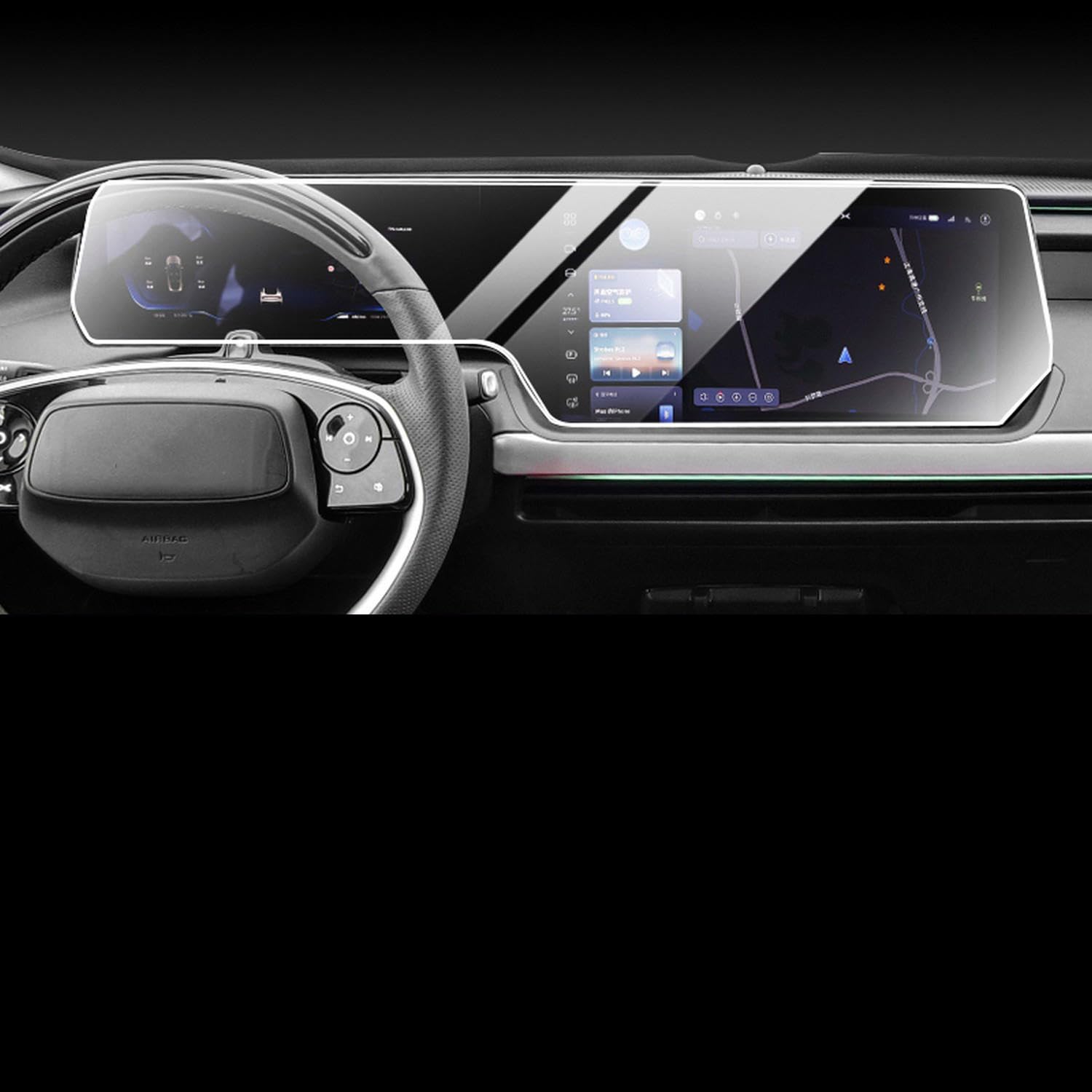 Film protection voiture écran XPENG P7 préservez votre console en voyage