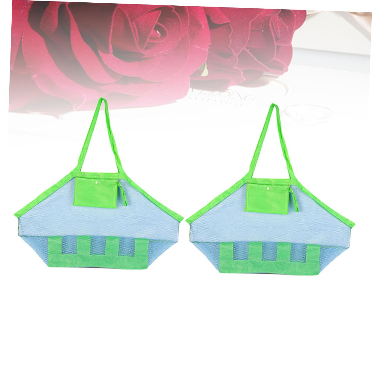 TOYANDONA 6pièces De Rangement Maille Légers Pour Jouets De Plage Poche De Sable Pliable Accessoires De Plage