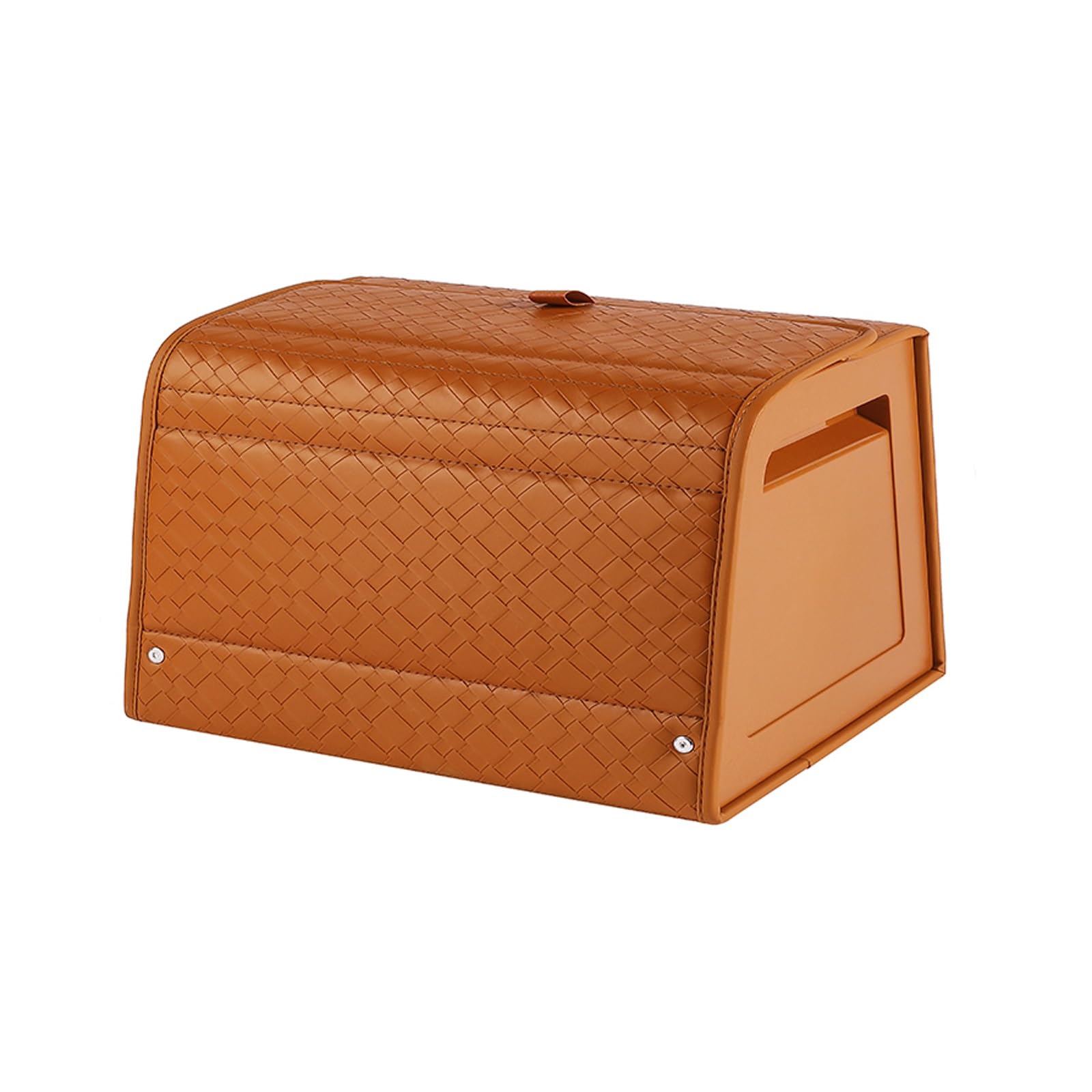 Dfrywdgsey One Color Leather Car Trunk Organizer And Storage For Suv, Truck(Orange)