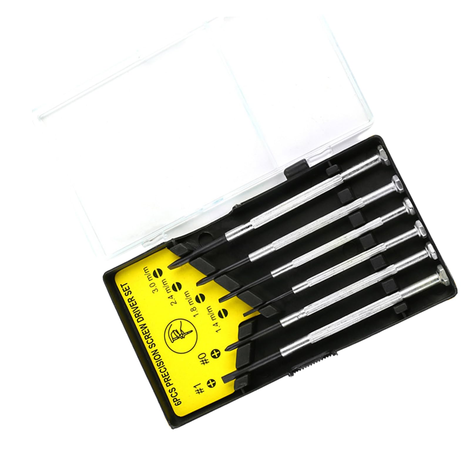 Snorvixre 6 Piece Set Multifunctional Screwdriver Set For Watches Glasses Phones Laptops Durability Steel Construction Ergonomic Grip Steel