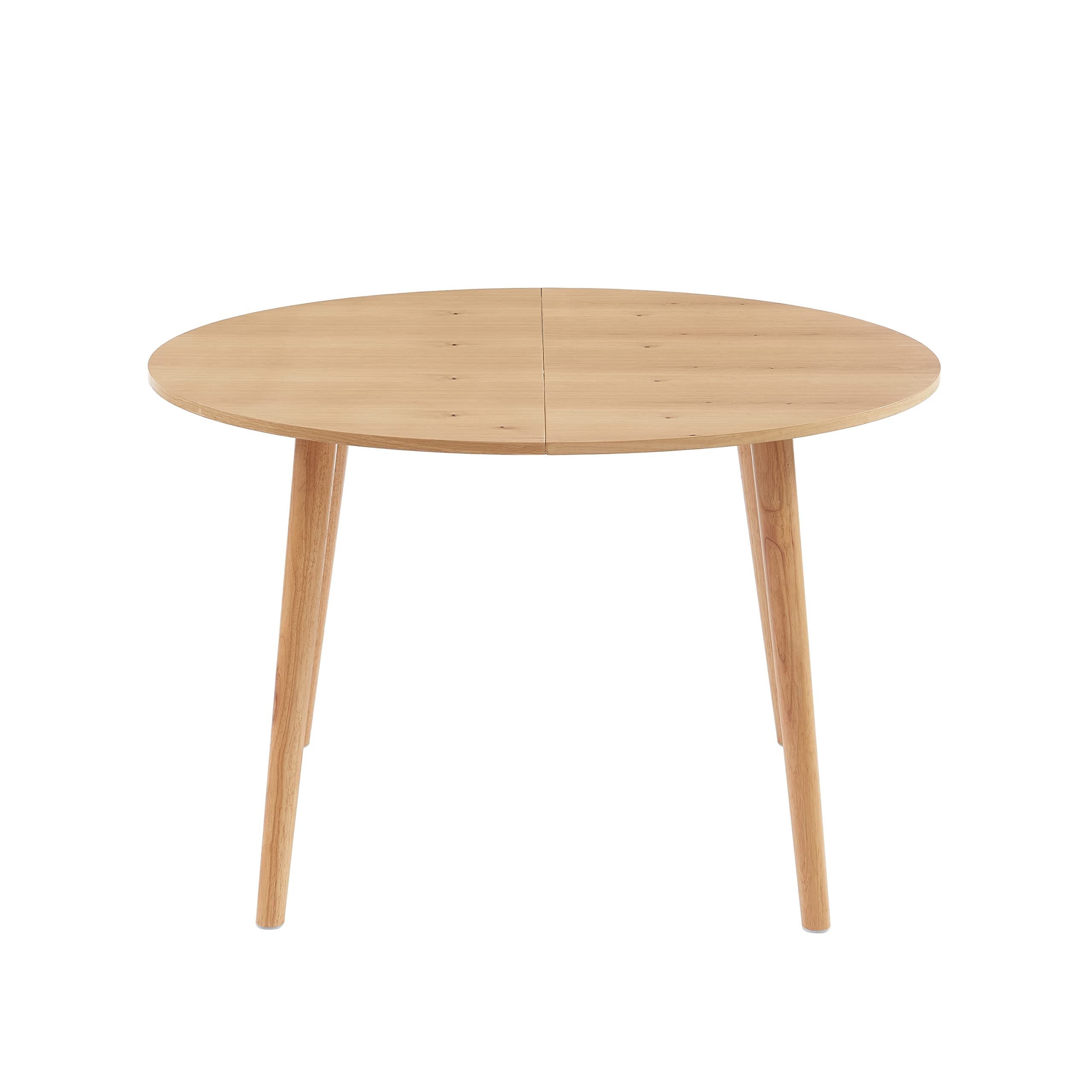 BAÏTA Table Extensible Oracle placage chêne 120 à 160cm
