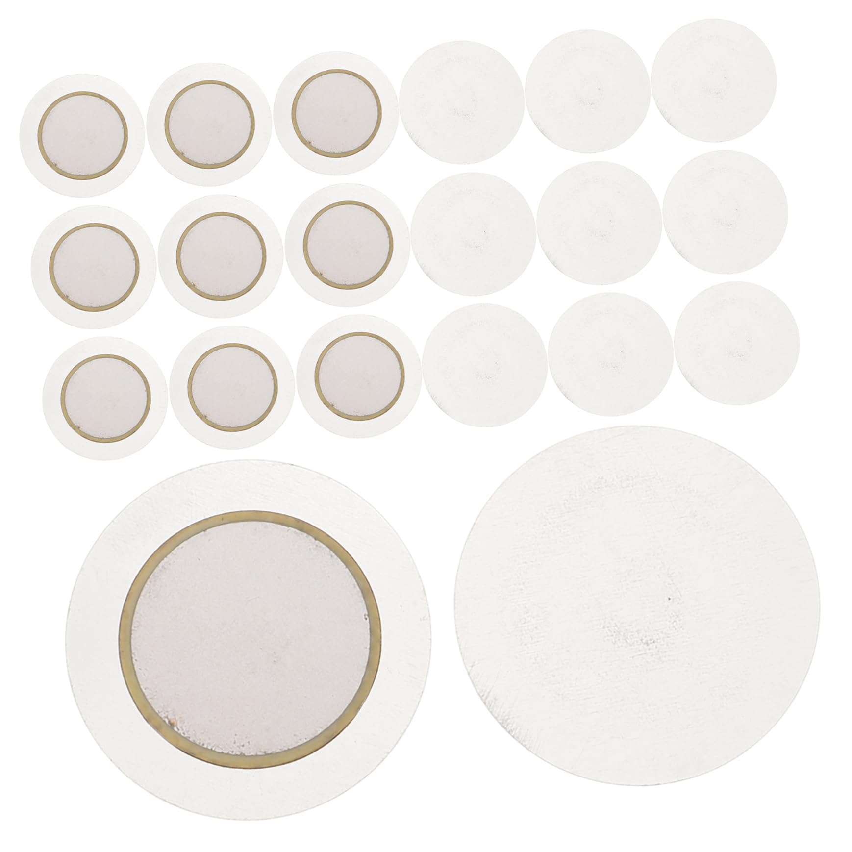 Abaodam Diy Tools 30pcs Piezo Disc Piezo Diaphragm for Guitar Electronics Piezoelectric