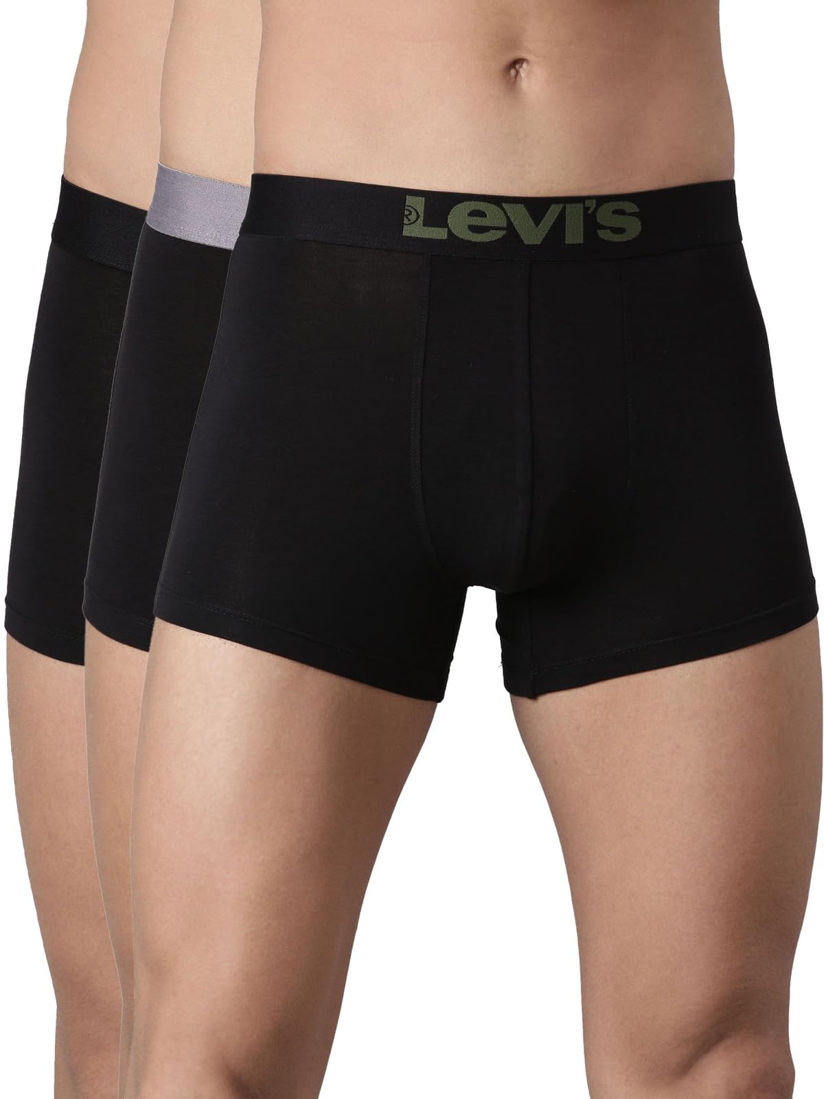 levi's SUV003 Men's Premium Supima Cotton Micro Modal Solid Trunk - Mid Rise, Outer Elastic Waistband (Pack of 3)-picture-41
