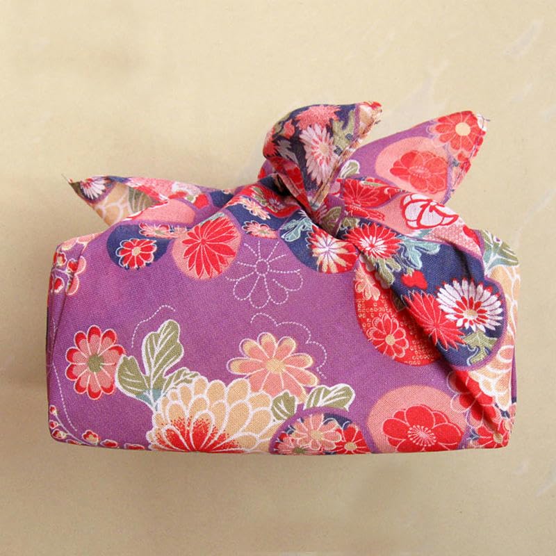 Japan Wrap The Cloth Cotton Line, 53 * 53CM 5/10 szt. Kwiatowa wielokrotnego użytku tkanina do pakowania(10pcs)