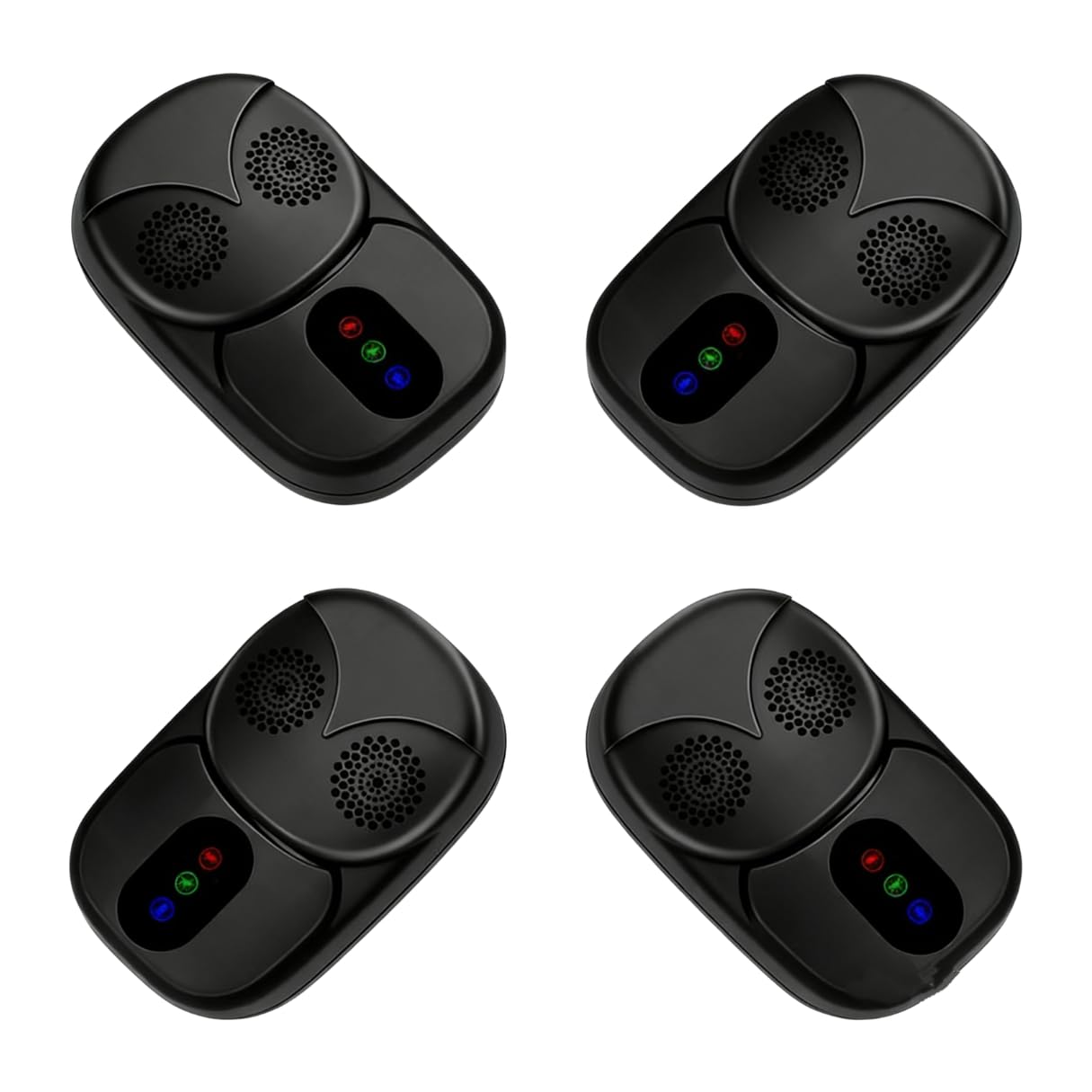 Antimosquitos Electrico Enchufe Pack 4 , Repelente Ultrasonico para Interior, Repelente Mosquitos Eléctrico y Enchufe Anti Insectos para Hogar, Anti Cucarachas, Hormigas, Moscas y Ratones Sin Químicos