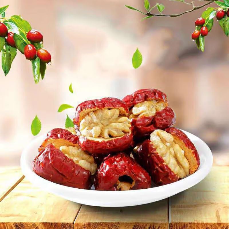 Miniatura 4 de Azufaifo gris con nueces 17.6 oz500 g relleno dátiles clip nogal independiente pequeño embalaje aperitivos casuales azufaifo fechas y nueces