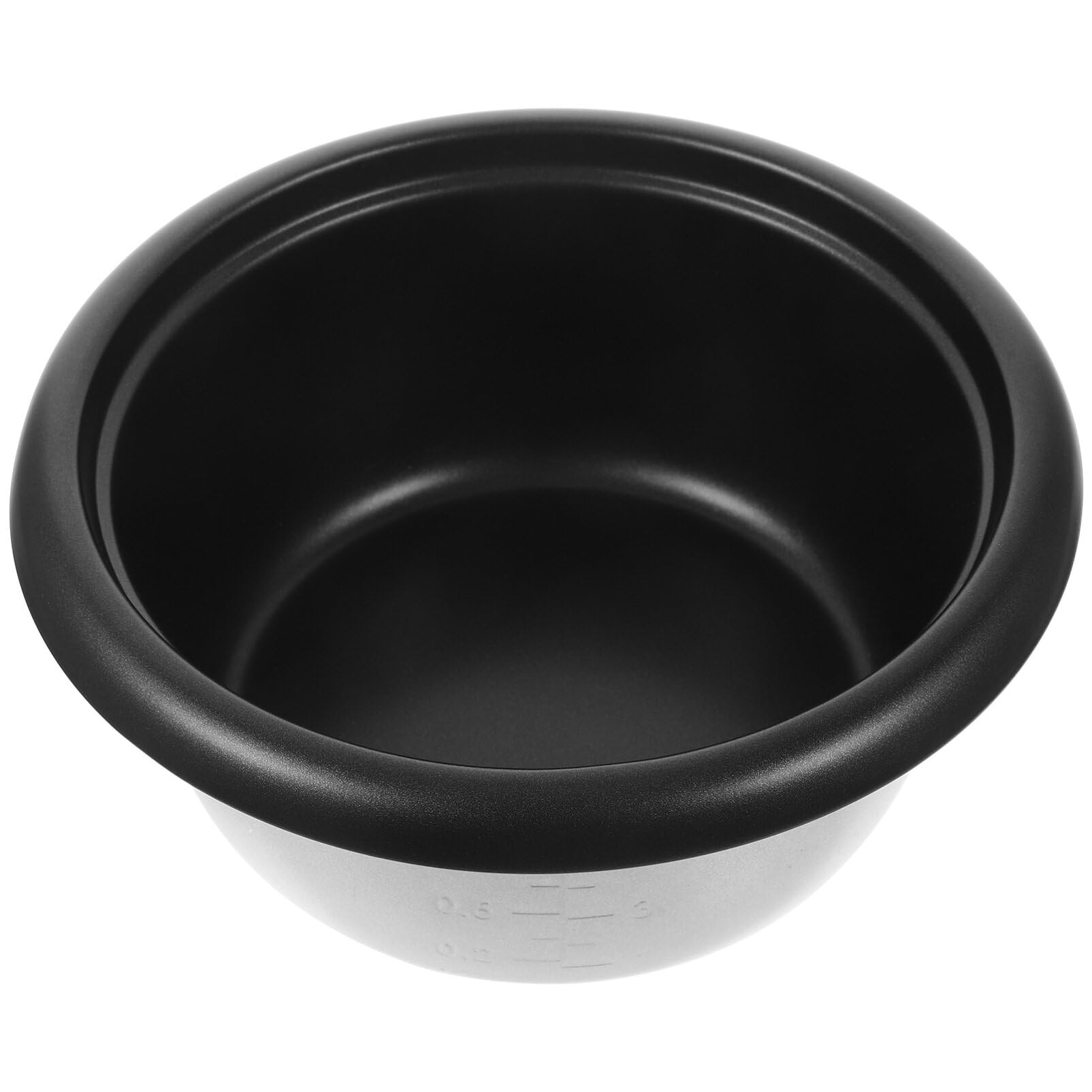 Thickened Rice Cooker Inner Pot, Non-Stick Aluminum Alloy Liner with Scale, 2L Capacity, 9.25X9.25X3.93In, Replacement Part for Baking and Cooking