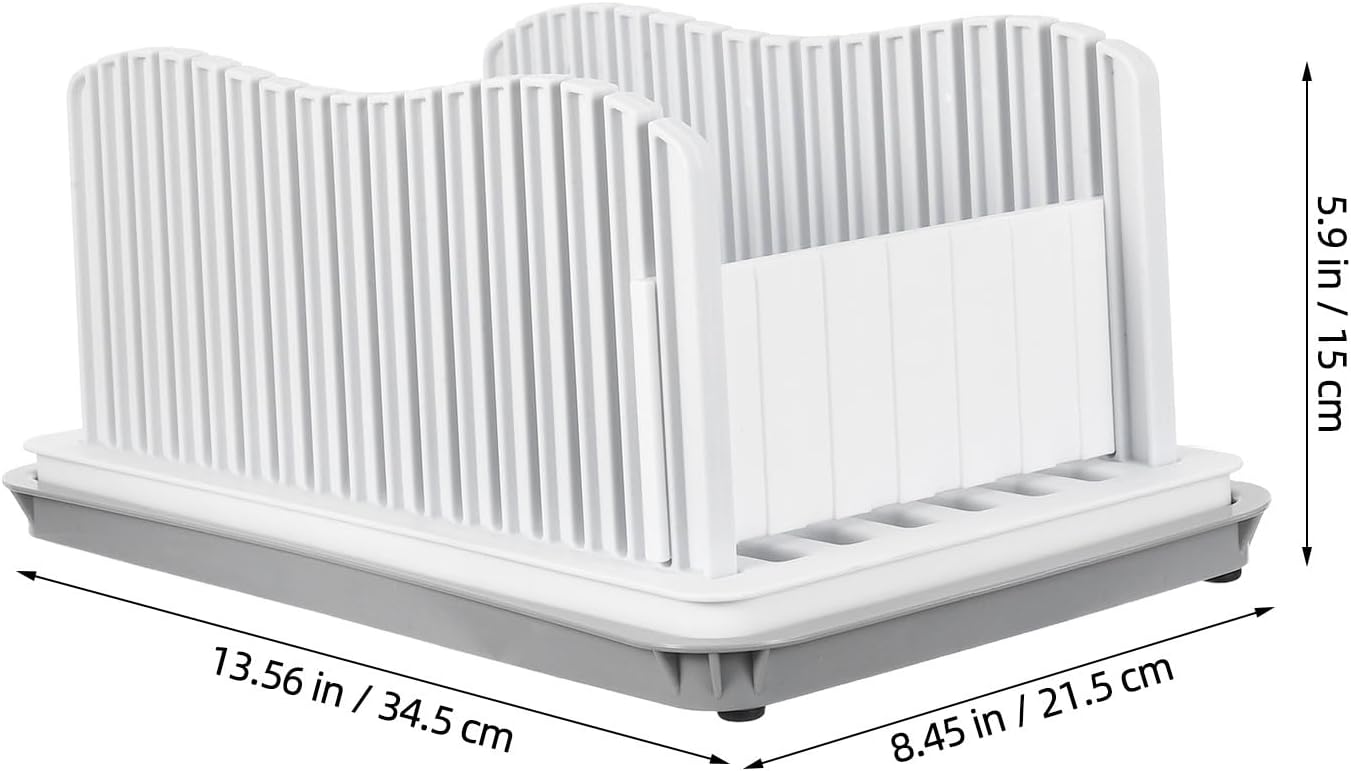 Generic Adjustable Bread Slicer: Detachable Bread Slicing Guide Removable Cutting Board Toast Cutter Slicer For Bakery Homemade Cake