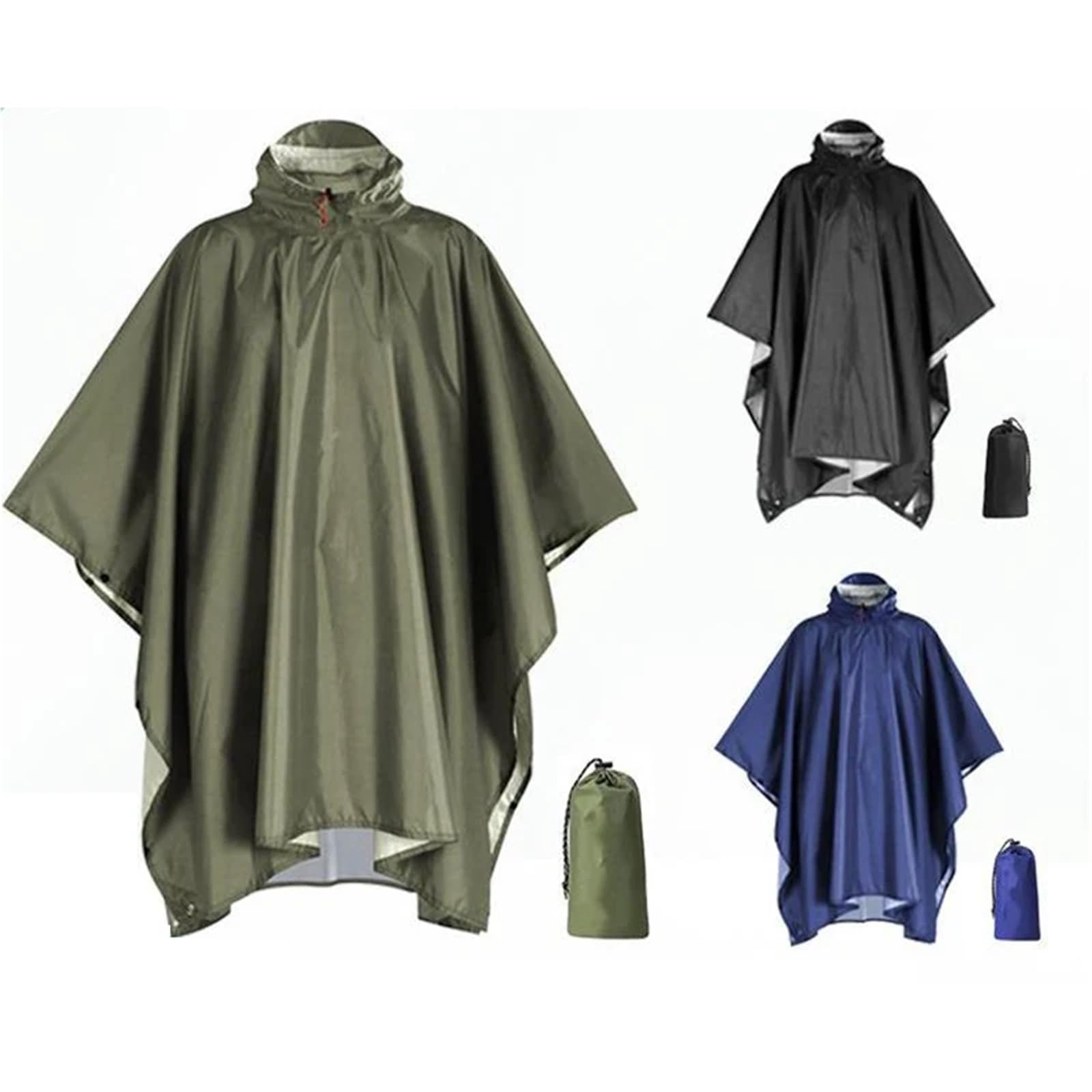 Poncho de lluvia resistente for mochilero, impermeable, ligero, for adultos, de emergencia, for acampar, impermeable Universal for hombres y mujeres Para Hombre y Mujer