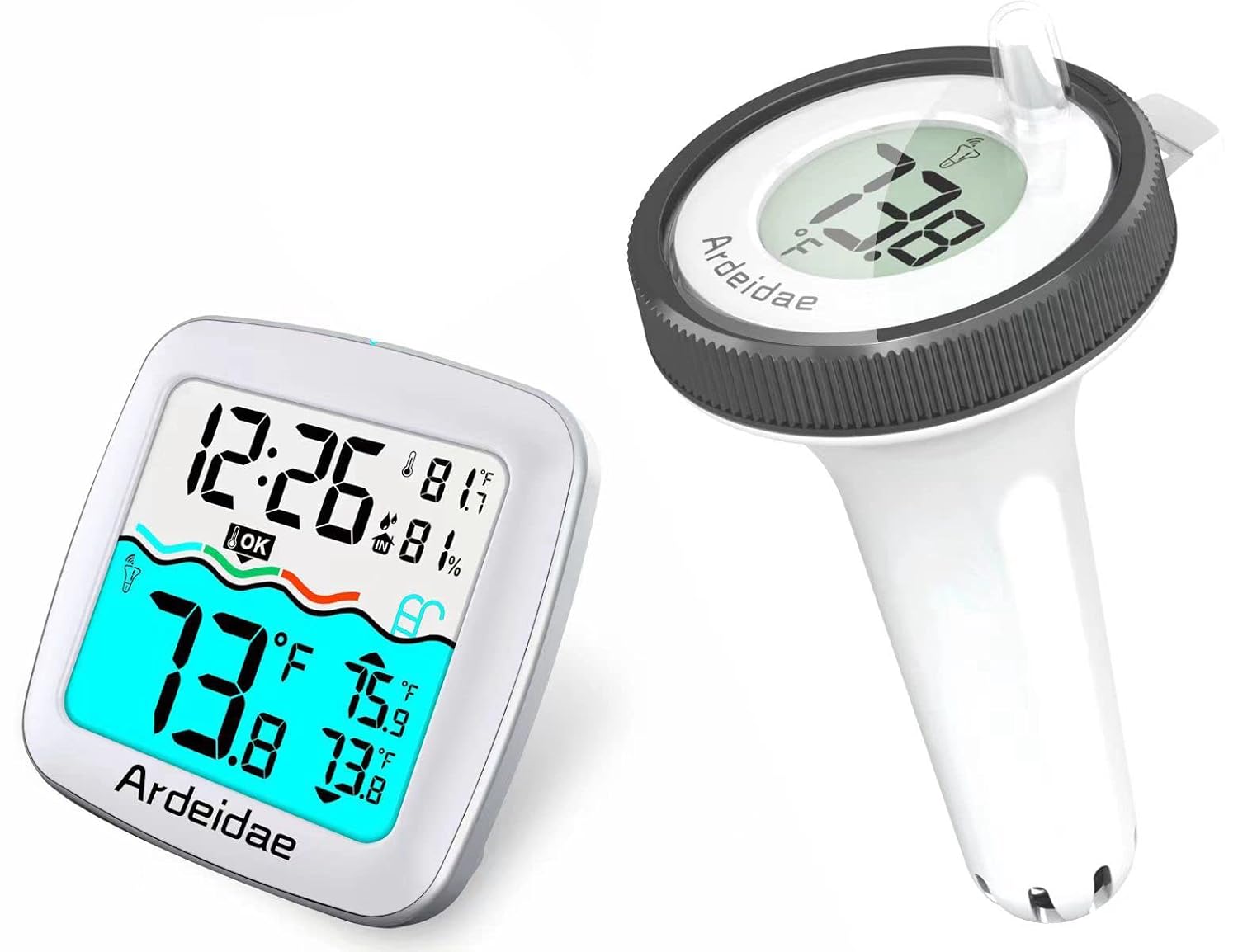 Ardeidae Digital Pool Thermometer Floating Wireless Set