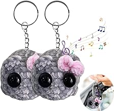 REGAPOG Sad Hamster Mit Sound, Hamsti Schlüsselanhänger, Hamster Meme Mit Violine Sound, Hamsti Mit Sound Handgestrickte Sad Hamster Kuscheltier, Mutmacher Geschenk Für Freunde Partner (2PCS)