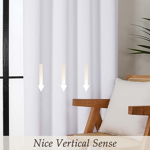 Miniatura 33 de Gwine Cortinas opacas para sala de estar de 63 pulgadas de largo, con aislamiento térmico, cortinas opacas para decoración de dormitorio con Azul