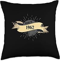 Vista 4 de Made in 1962 Birthday Vintage Retro Throw Pillow