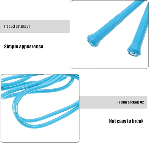 Miniatura 8 de Cuerda de saltar de velocidad ajustable para fitness, cuerda de saltar azul para hombres y mujeres, aumenta la flexibilidad de coordinación de