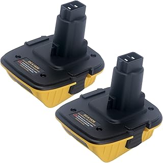 2-Packs DCA1820 18V to 20V Battery Adapter Replace for Dewalt 20V MAX Lithium Battery DCB200 DCB203 DCB204 DCB205 DCB206 for Dewalt 18Volts Tools NiCad & NiMh Battery DC9096 DW9096 DC9098 DW9099
