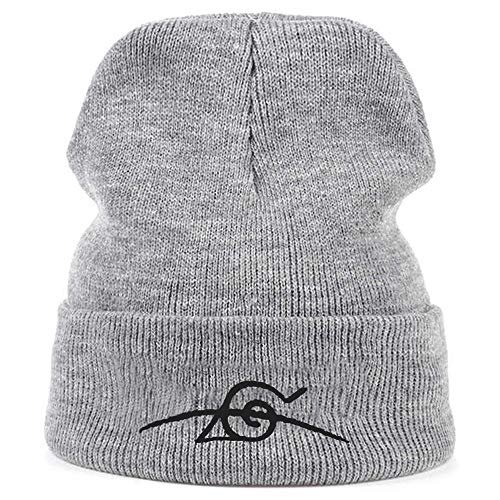 DFXSZ Naruto Mütze bestickt mit Bündchen gestrickt Winter Unisex Beanie Mütze Cover