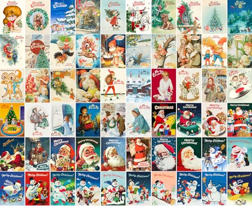 Cartes de vœux de Noël lot de 60 étiquettes cadeaux pour paquets de fêtes