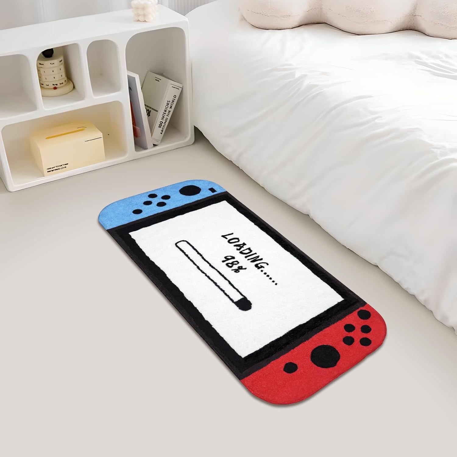 Gaming Bath Mat, Gamer Bath Rugs Non-Slip Absorbent PlayStation Rug Video Game Rug for Bathroom Floor Tub Kids Bathroom Rugs