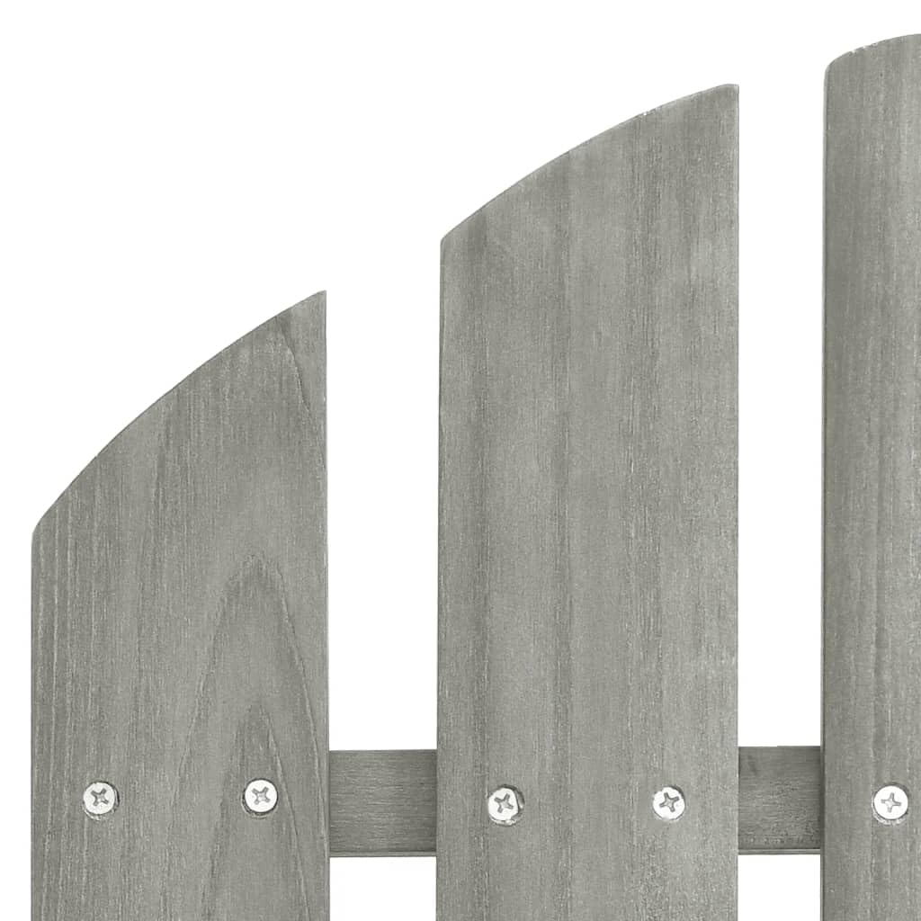 Genérico Sillas Adirondack de jardín y mesita Madera Maciza Abeto Gris,Mobiliario,Muebles de jardín,Asientos de Exterior,Sillas de jardín,Gris,22 kg,310068