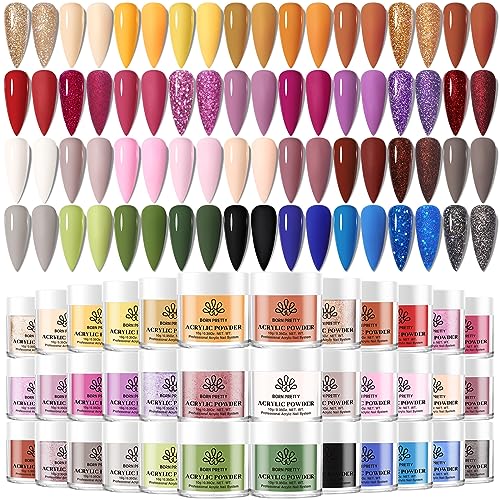 BORN PRETTY Acrylic Powder Set 36 Colors Fall Winter Acrylic