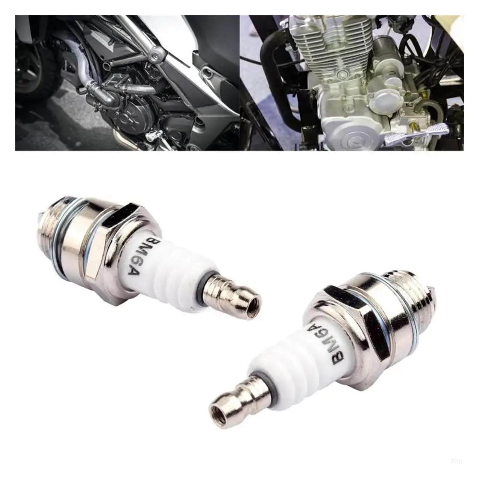 Fit For 2-Strokes Chainsaw Lawn Mower 77HF BM6A Sparks Plug Glow Plug BM6A Small Engine Replacemnet(10)