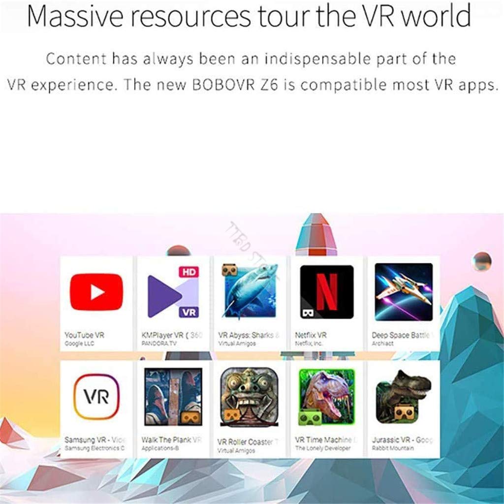 VR Headset con Control Remoto, Gafas De Realidad Virtual 3D VR Gafas para Teléfono Inteligente iOS Android Smartphone