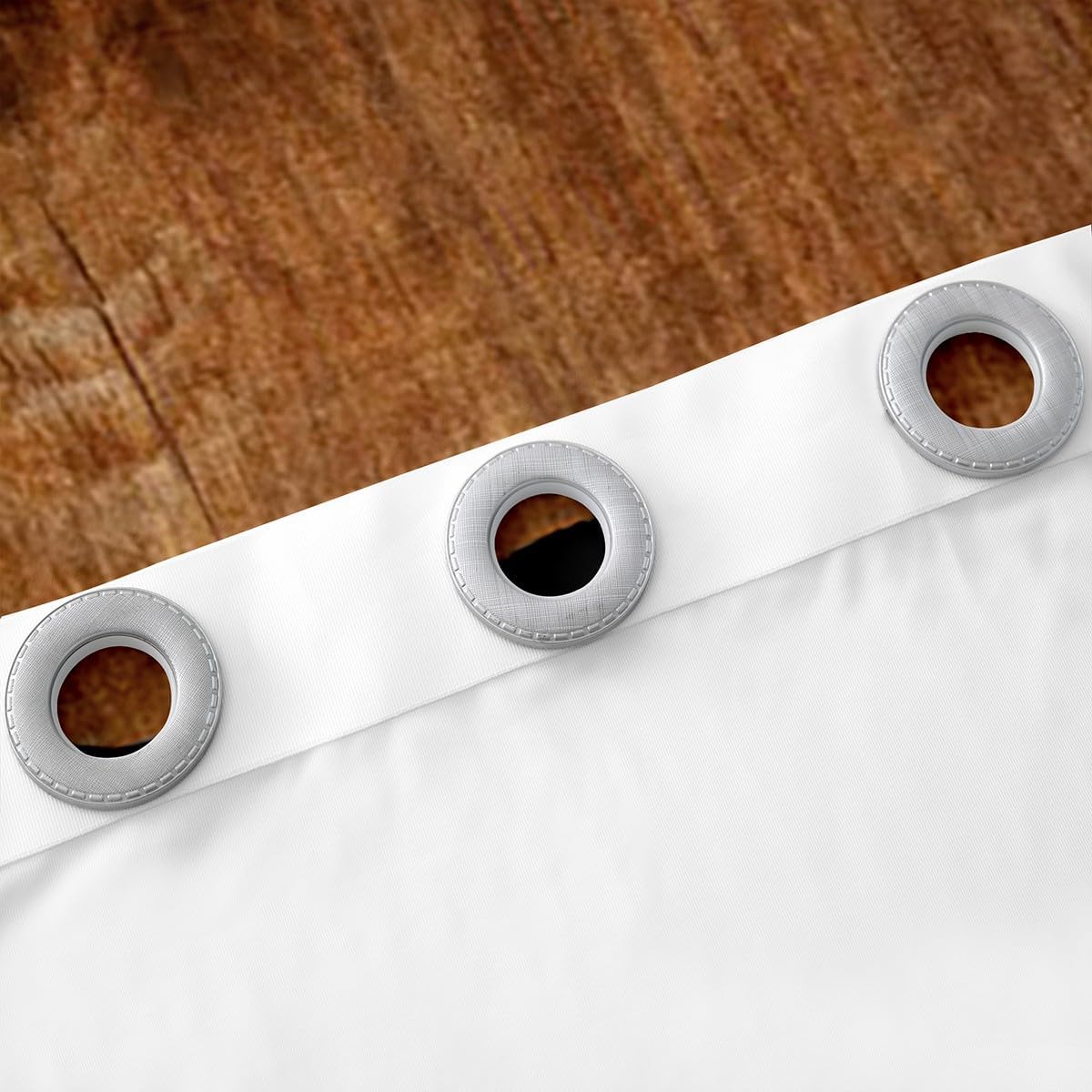 Manfei Kids Rustic Bear Window Curtains Wildlife Hunting Theme Window Treatments, Wooden Board Window Drapes for Boys Teens Room Decor Grommet Top 2 Panel Set Bedroom Curtains, 42Wx84L inch