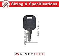 Vista 2 de AlveyTech Llave - para Drive Daytona, Daytona GT de 3 y 4 ruedas, Mini Phantom, Phoenix, Phoenix HD, Stingray, piezas de repuesto para mando