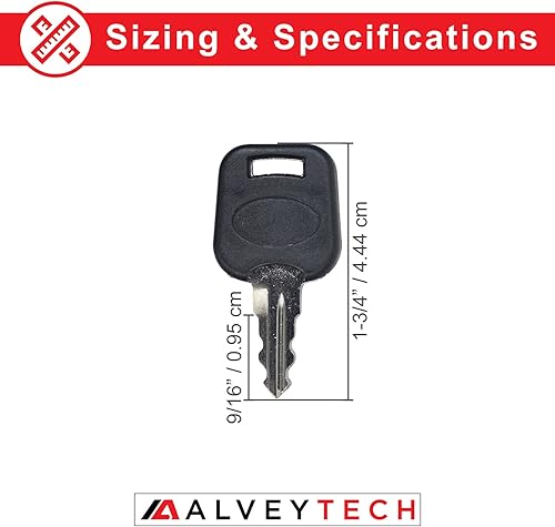 Miniatura 2 de AlveyTech Llave para The Drive Daytona, Daytona GT 3 y 4 ruedas, Mini Phantom, Phoenix, Phoenix HD, Stingray, piezas de repuesto para llavero