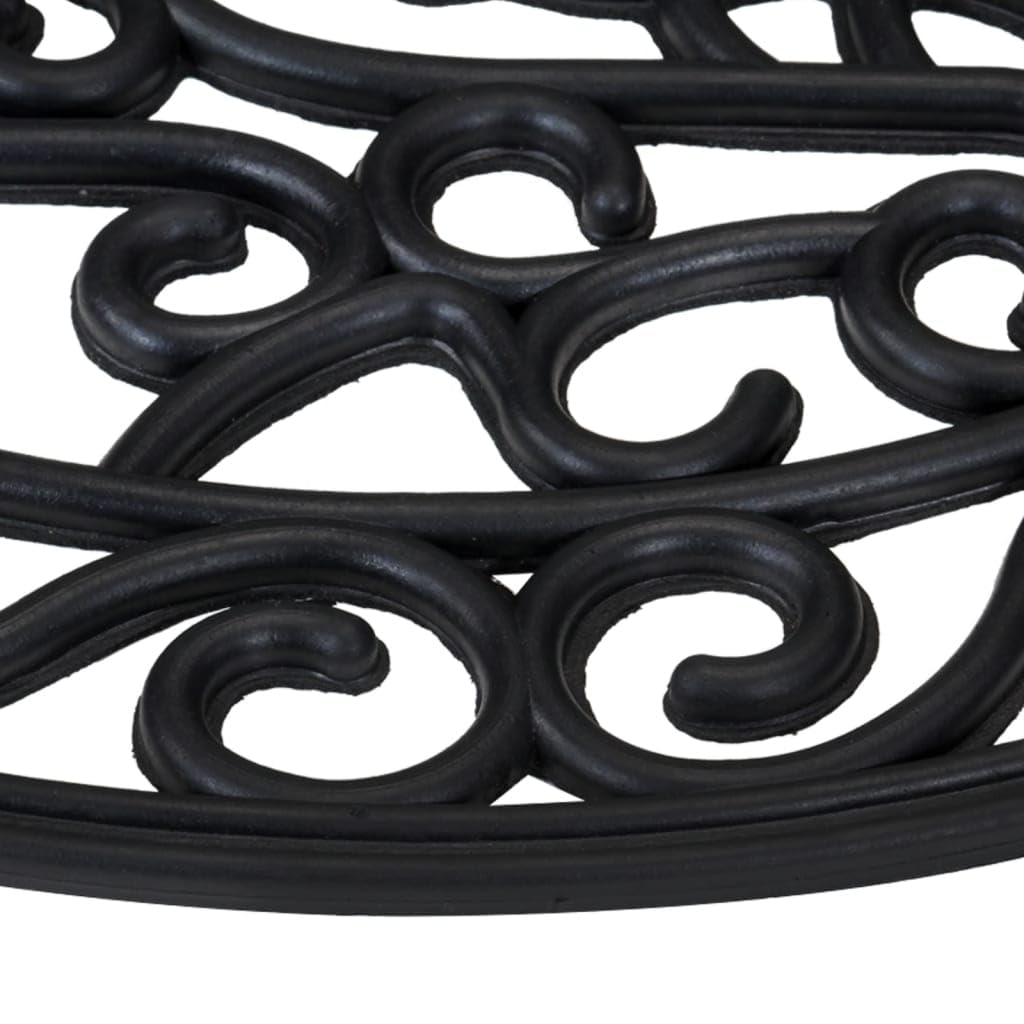 Zerbino semicircolare in gomma antiscivolo 45 x 75 cm con fori