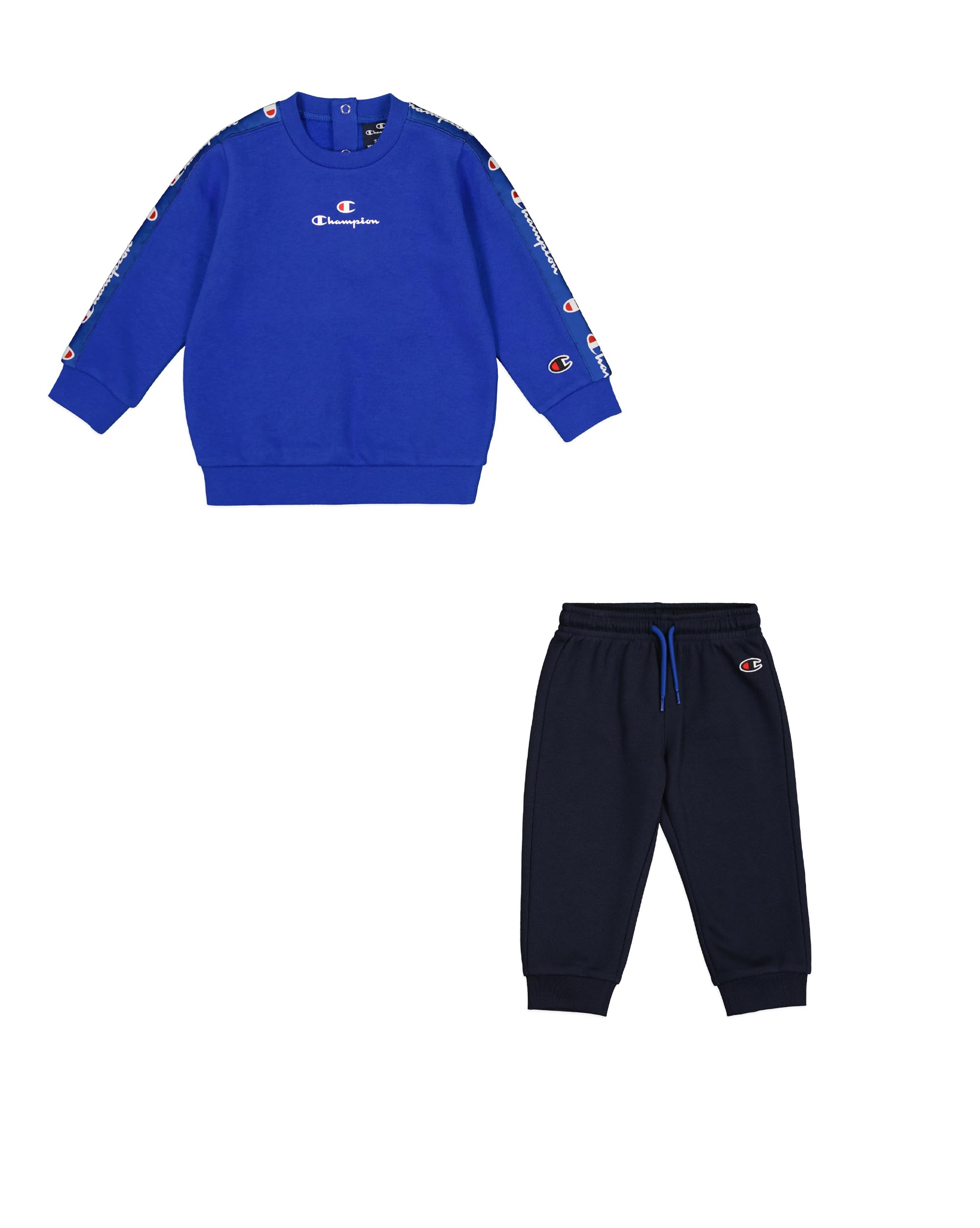 Champion Baby - Jungen Legacy Retro Sport Td (306867) - Ultralight Powerblend Fleece Crewneck Anzug (1er Pack)