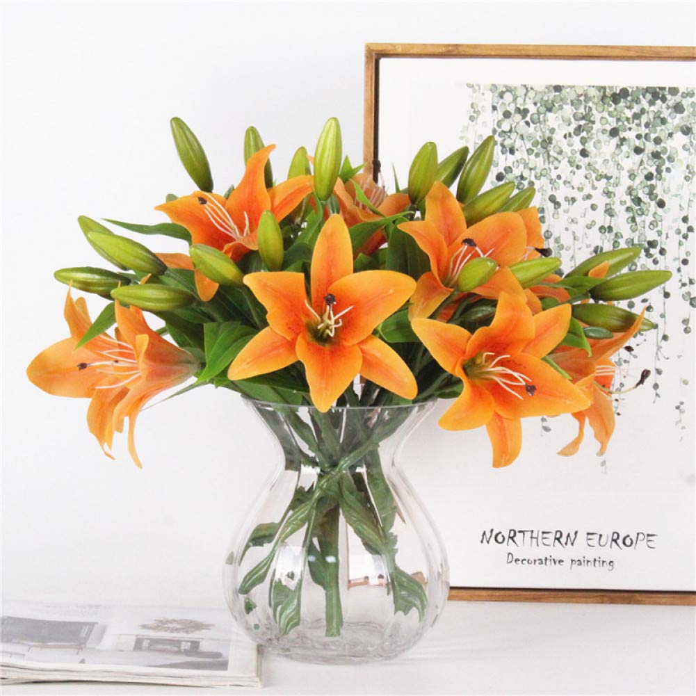 Lys artificiel en soie real touch haute qualité pour une décoration de mariage raffinée