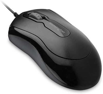 Kensington Mouse-in-a-Box EQ, Wired Optical Desktop Mouse, Ambidextrous, Compatible with Windows 7 and above, MacOS and ChromeOS. Packaging made from 54% recycled materials, (K72480WW)