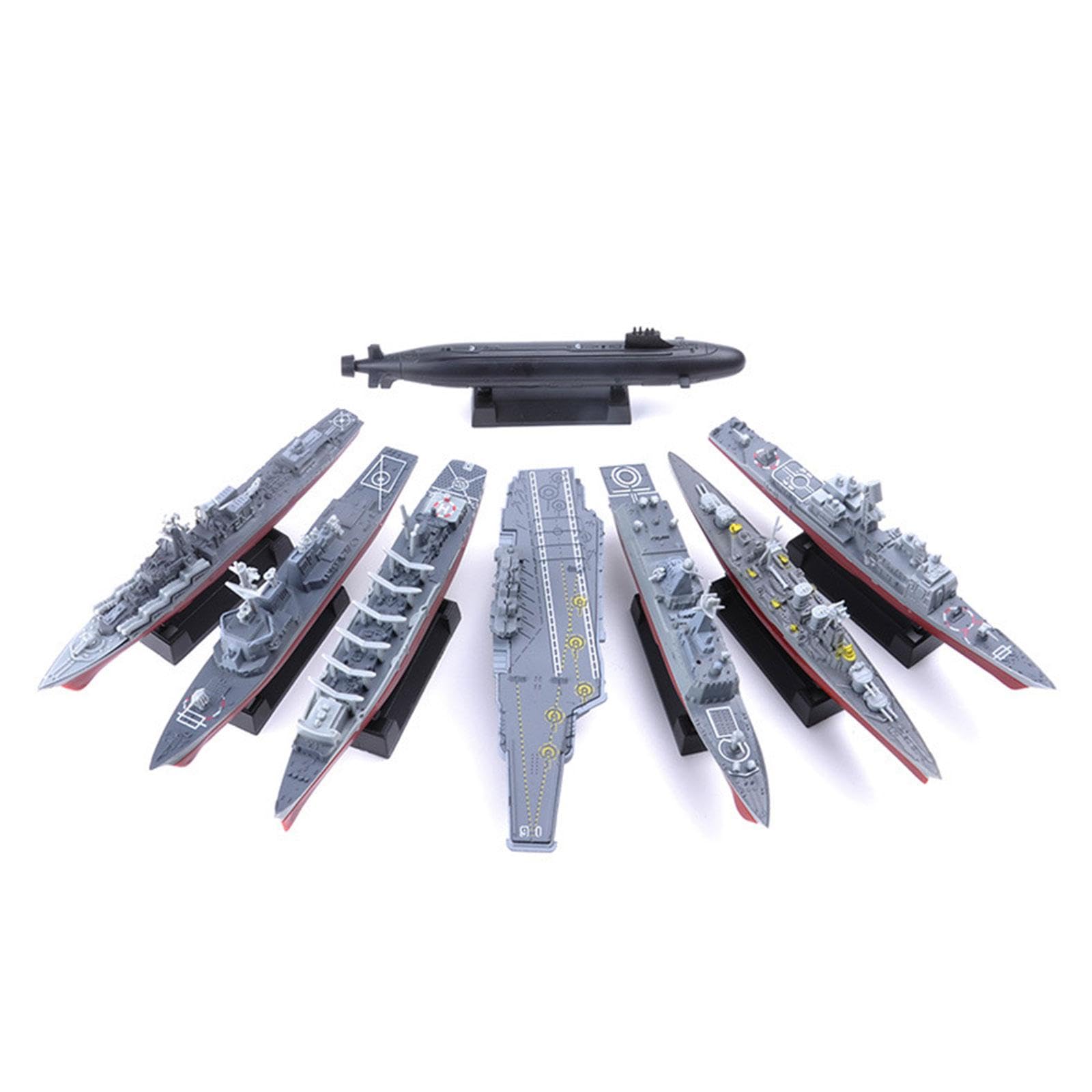 Enakshi (LABEL) 8Pcs 4D Aircraft Carrier Toy Model Ship Model for Party Favors Children Kids 1