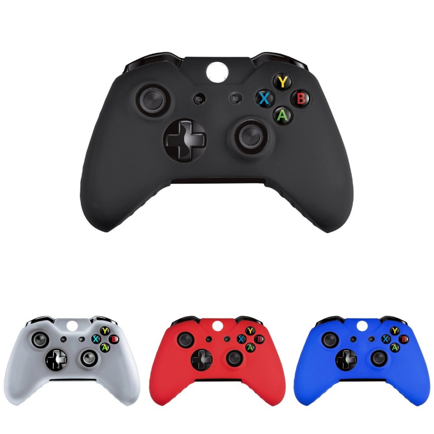 Theo&Cleo 4x Black/ White/ Red/ Blue Controller Silicone Case For Xbox One