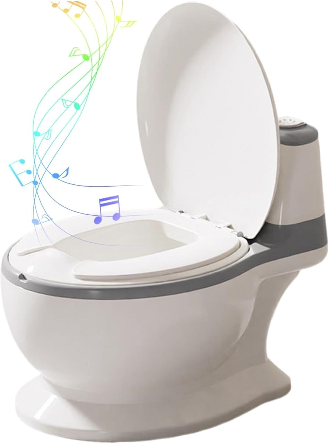 Toddler Potty Seat for Toilet Toddler Potty Seat for Toilet, Cushion Splashproof Detachable Washable Training for Boys Girls(Gray)