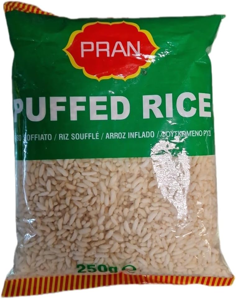 x4 Pran Murmura Mamra Puffed Rice 250gm pack : Amazon.co.uk: Grocery