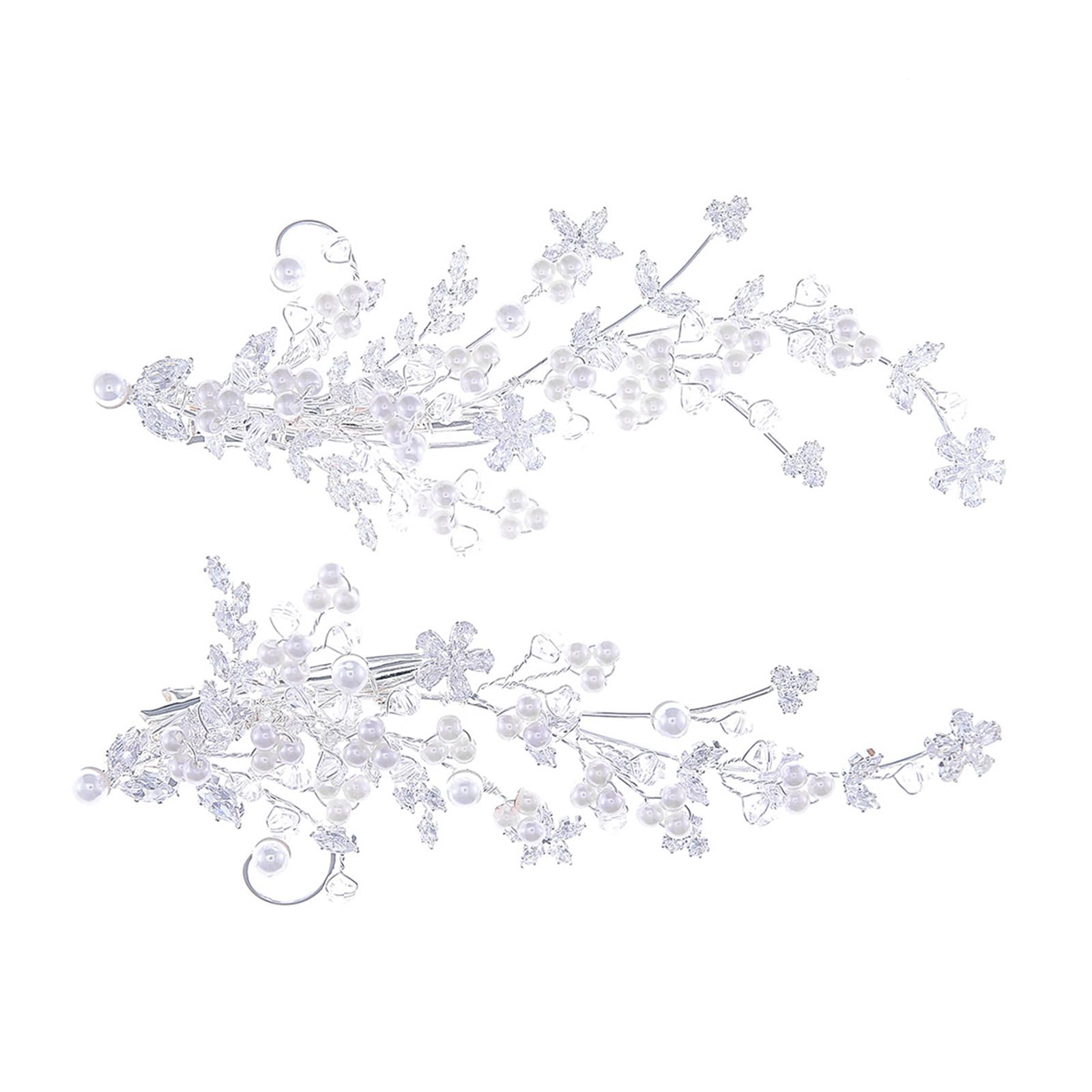 Molletta per capelli multiuso con perle, per varie acconciature, materiali ecologici, antiscivolo, per matrimonio, con perle