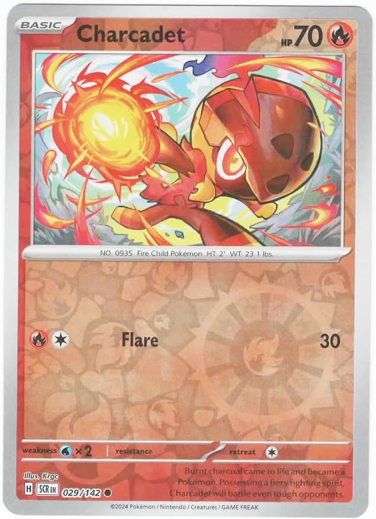 Pokemon - Charcadet 029/142 - Stellar Crown Reverse Foil – Single Card