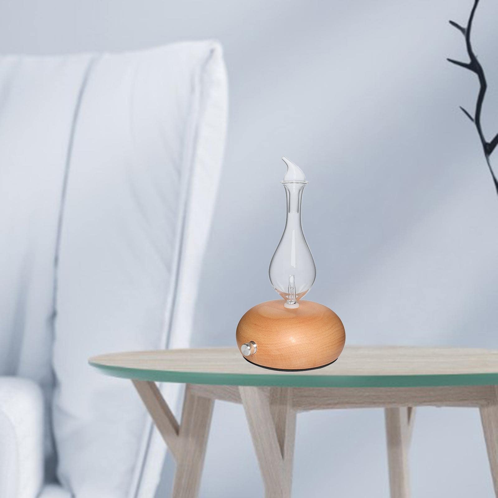Aromathérapie Diffuseur Nébulisation Diffuseur D'huiles Essentielles, Bois Verre Nébuliseur, Eau, remplit Chambres avec, B