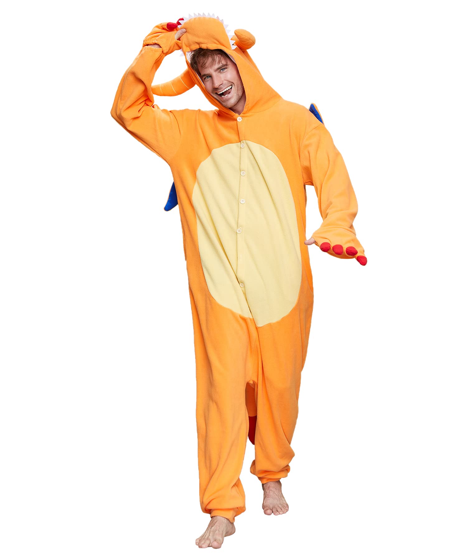 Dodheah Drago Onesie Adulto Animale Cosplay Costume Anime Cartoon Jumpsuit Natale Halloween Pigiama per Gli Uomini Le Donne
