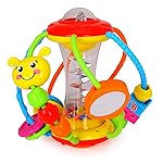 HOLA Baby Toys 0-6-12 Months, Baby Rattle Toys Activity Ball Infant Toys 6 Month Old Baby Toys 3-6 Months, Shaker Grab Spin Travel Toys Easter Basket Stuffers
