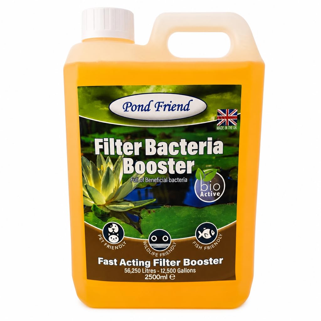 Pond Friend Filter Bacteria Booster Live Beneficial Biological Filtration Starter Culture & Media Activator 2,500ml Treats 56,250 Litre