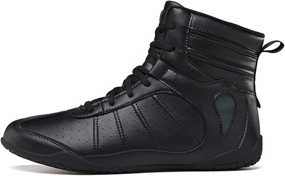 Negro,45, Zapatos de Boxeo para Hombres Antideslizantes Zapatillas de Lucha Libre, para Deportes de Combate, Wrestling Shoes para Principiantes Adultos niños Hombres Mujeres0