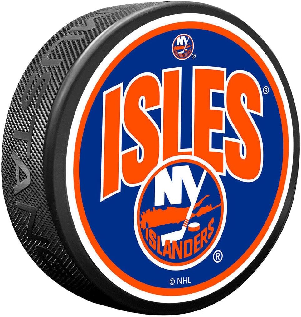 Sports Decor New York Islanders Puck | Wordmark